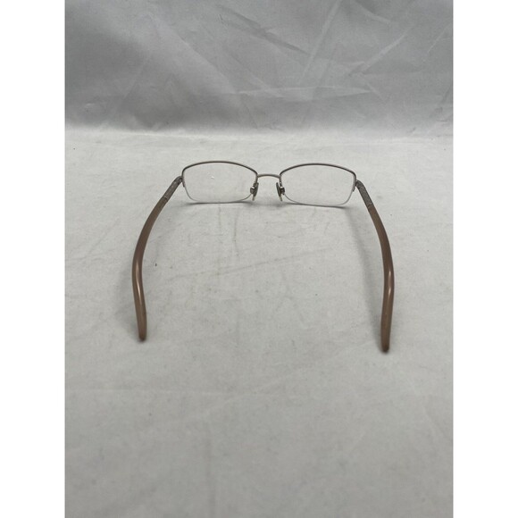 Burberry Eyeglasses 1157 1064 Frames Half Rim 52-17-135 Silver Brown Made Italy